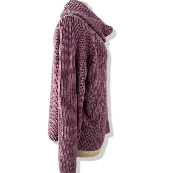 Willow & Clay Lilac Chenille Cowl Neck Sweater - Picture 3 of 9